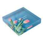 AND COSY ///のyumeomoi_ Tulips Acrylic Block :placed flat