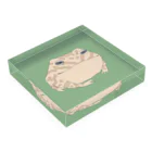 Mihoのクランウェルツノガエル Acrylic Block :placed flat