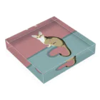 𝕤𝕚𝕞猫のSingapura cat Acrylic Block :placed flat