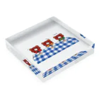 tint ribbonsの【POPベアーズ】おやつタイム Acrylic Block :placed flat