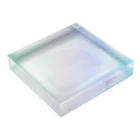 KANAMI_n_creationのIcecube melt🧊 rainbow Acrylic Block :placed flat