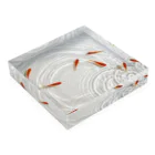 HOKO-ANの泳ぐ金魚2 Acrylic Block :placed flat