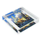 世界の絵画アートグッズのコリン・キャンベル・クーパー 《ハドソン河畔》 アクリルブロックの平置き