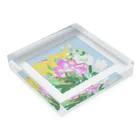 nature-の花束のプレゼント Acrylic Block :placed flat