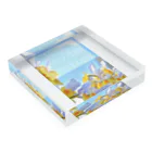 BouquetのIris 「希望」 Acrylic Block :placed flat