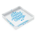 Kotaro KokuboのI am antibody carrier (blue) Acrylic Block :placed flat