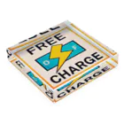 PB.DesignsのFREE OF CHARGE アクリルブロックの平置き