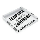 グラフィンのtenpura and zarusoba 天ぷら＆ざるそば Acrylic Block :placed flat