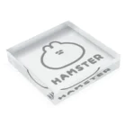 ナポリのSUZURIのHAMSTER Acrylic Block :placed flat