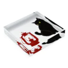 WAMI ARTのランタン猫 Acrylic Block :placed flat