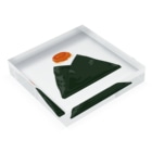 yukimco storeのおにぎりの具はやっぱり卵！卵黄の醤油漬けが好き！ Acrylic Block :placed flat
