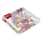 kopanの虹の世界のCrystal Lotus✧︎ Acrylic Block :placed flat