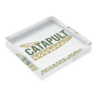 kimchinのカタパルト CATAPULT ロゴ Acrylic Block :placed flat