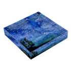 水彩屋の満天の星空（文字抜き） Acrylic Block :placed flat