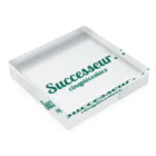 Successeur.のひら Acrylic Block :placed flat