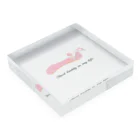 バレエシルエット ballet*pointe_pon*のバレエ　トウシューズ１ Acrylic Block :placed flat