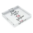 シェアメディカルブランドショップのKeep Calm and Stay Home Acrylic Block :placed flat