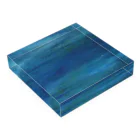 田中のcolor-海原- Acrylic Block :placed flat