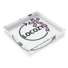 LOCOZY　ONLINEのLOCOZYペーパーウェイト アクリルブロックの平置き