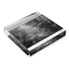 YOSHI-HEY ARTの黒と白の風景Ⅱ アクリルブロックの平置き