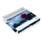 halo arts (はろあーつ)🌈中村大当たり🎯の曇り空に咲く Acrylic Block :placed flat