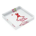 キッズモード某のwe love Softballスマホサイズ Acrylic Block :placed flat