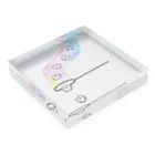 chocosshi shopのつらなりねこ Acrylic Block :placed flat