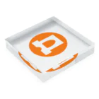 Dariグッズ公式のダの者の証 Acrylic Block :placed flat