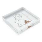 kiki Laboのカヌレと彼女 Acrylic Block :placed flat