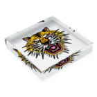 RaccoonDogTattooのたいがー Acrylic Block :placed flat