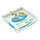 NO CRUISE NO LIFEのCruise Island Acrylic Block :placed flat