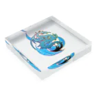 Ａ’ｚｗｏｒｋＳのBLUE DRAGON Acrylic Block :placed flat