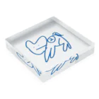 織葉の2ばんうま Acrylic Block :placed flat