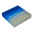 mizuphoto galleryのBreathing blue Acrylic Block :placed flat