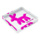 閂コウヘイのバルーンアート｢犬？｣ Acrylic Block :placed flat