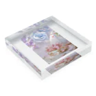 【ホラー専門店】ジルショップの上品な花々 Acrylic Block :placed flat