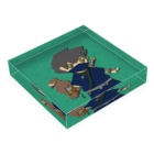 めんきちのPaperCraft CryptoNinja #014 Acrylic Block :placed flat