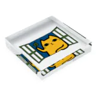 あっきーのお店屋さんのイノセントな目のねこ Acrylic Block :placed flat