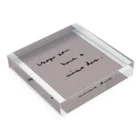 rilybiiの洋書風 message Acrylic Block :placed flat