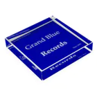 FCS EntertainmentのGrand Blue Records Acrylic Block :placed flat