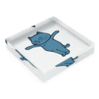 TAKE-TONの高飛び込み猫 DIVE  Acrylic Block :placed flat