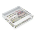 せなまむのお誕生日おめでとう Acrylic Block :placed flat