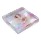 【ホラー専門店】ジルショップのパステル水彩ガール Acrylic Block :placed flat