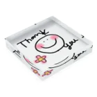 atelierTORAL by  mizukiitosのthank you  nico Acrylic Block :placed flat