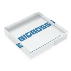 【何字ゃ文字屋】の「BIG BOSS」新ロゴ フォント Acrylic Block :placed flat