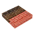 脂身通信Ｚの板チョコレート（ミルク・ストロベリー） アクリルブロックの平置き