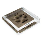 paweyetailの犬の足跡 Acrylic Block :placed flat