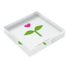 hiori-coco.shopの花芽 Acrylic Block :placed flat