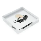 AmorosoのI Love Bach  Acrylic Block :placed flat