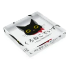 くろねこでいずのくろねこでいずロゴ Acrylic Block :placed flat